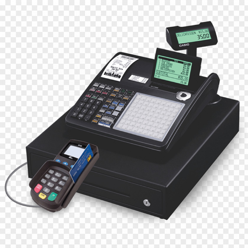 Business Cash Register Point Of Sale Cashier Money Small PNG