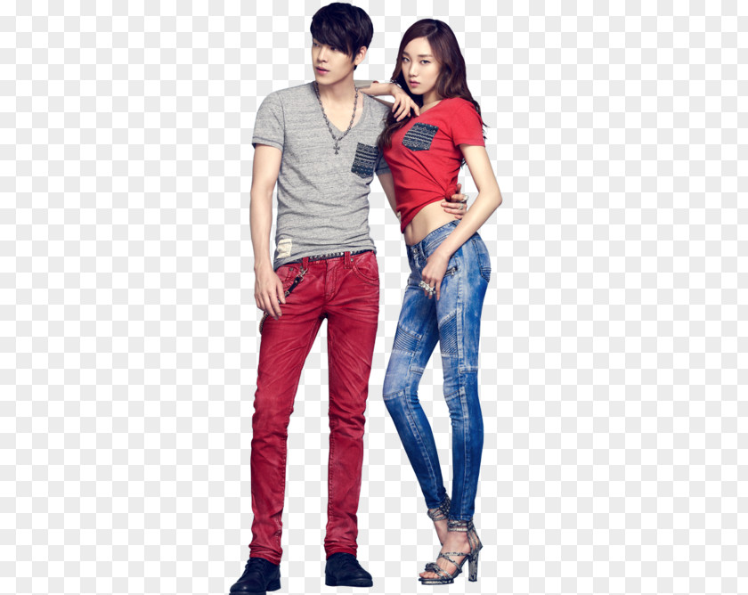 Kim Ji Woo Lee Sung-kyung Jeans Model Fashion Actor PNG