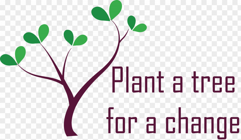 Plant A Tree For Change Arbor Day PNG