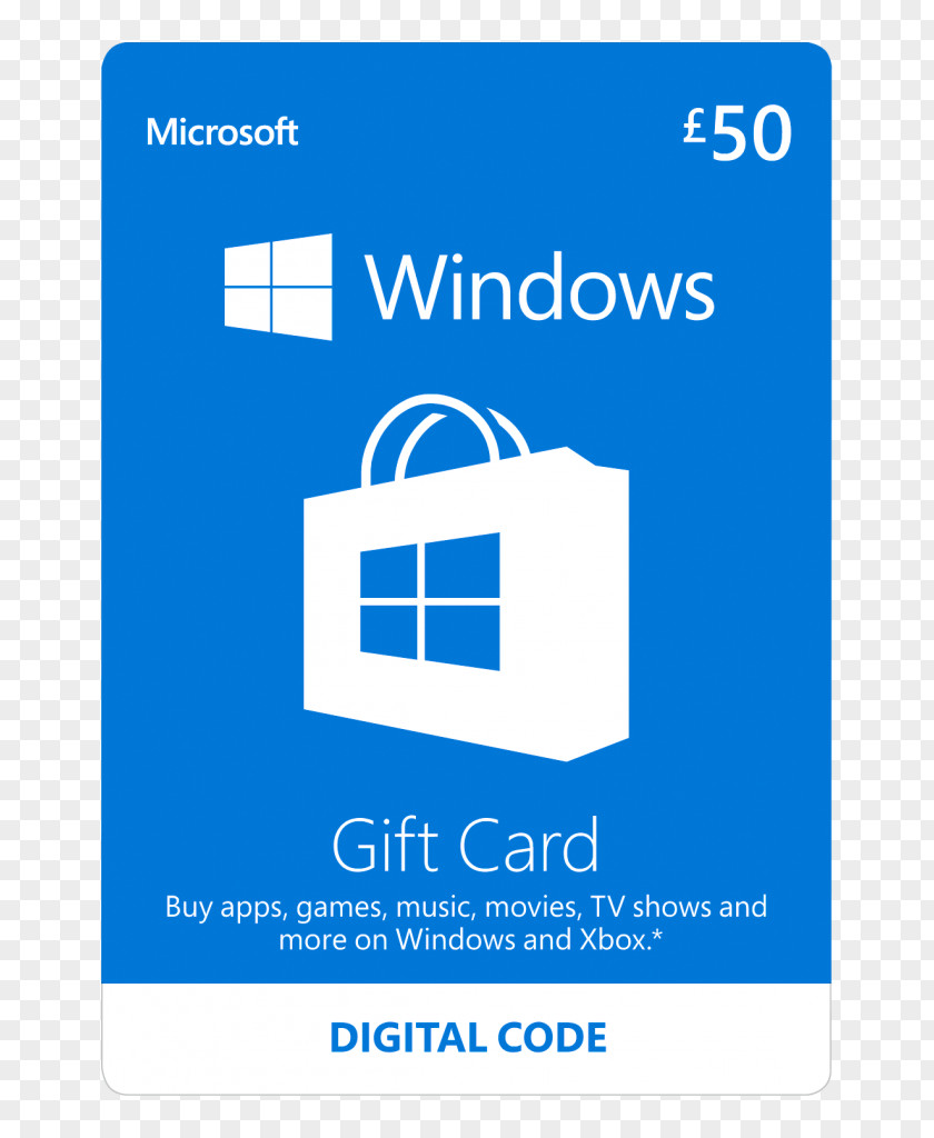 Buy Gifts Gift Card Microsoft Corporation Store Windows 10 PNG