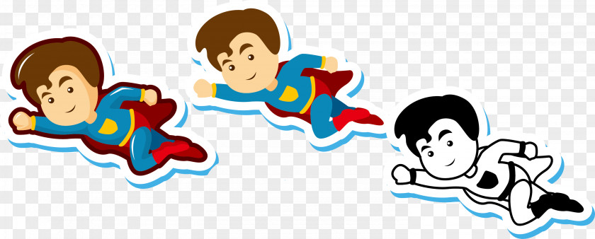 Cartoon Superman Clark Kent Flight Supergirl PNG