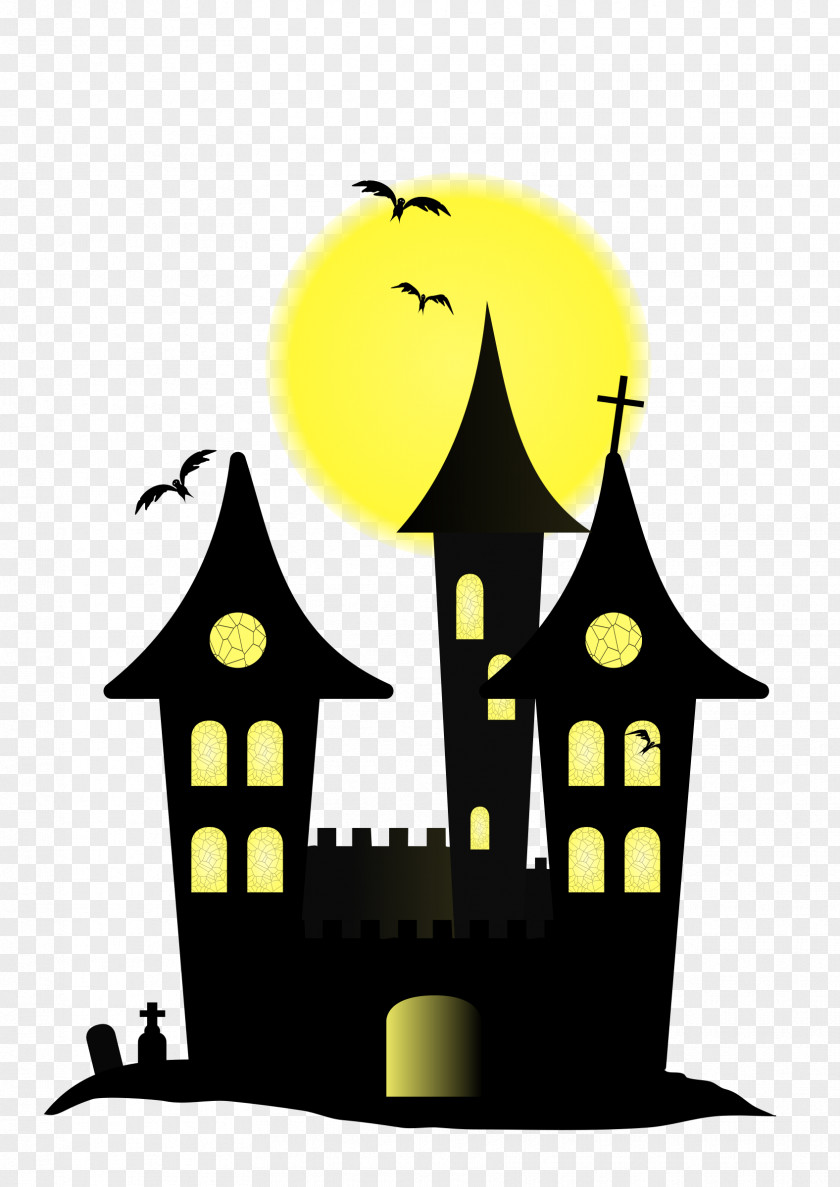 Castle Halloween Clip Art PNG