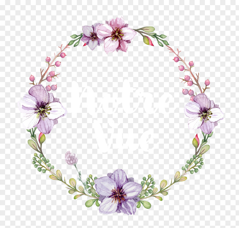 Flower Wreath Watercolor Painting Crown Etsy PNG