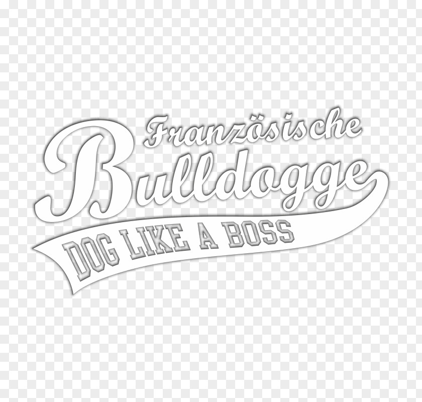 FranzÃ¶sische Bulldogge Logo White Brand Line Font PNG