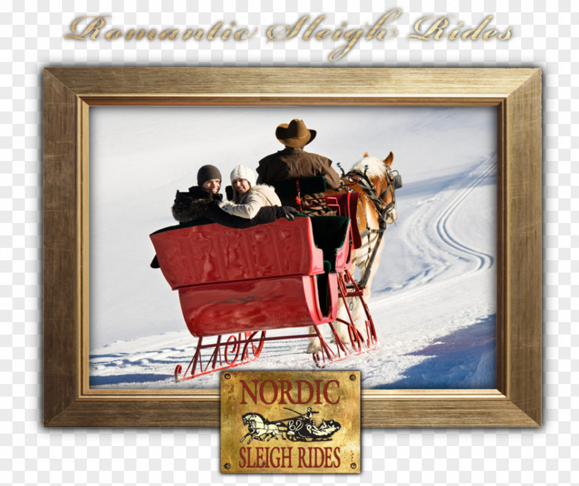Nordic Photo Frame Park City Sled Stock Photography Sleigh Ride Toboggan PNG