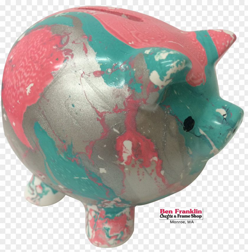 Piggy Bank Turquoise Teal Organism PNG