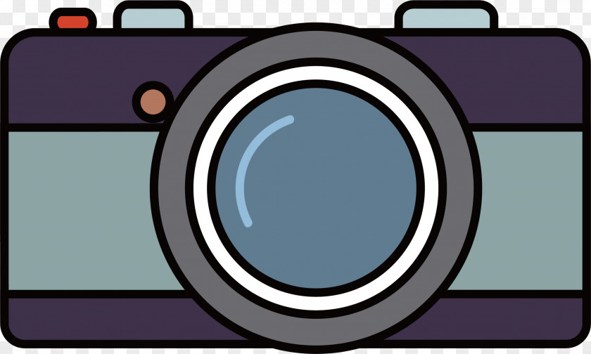 Purple Camera Vector Mirrorless Interchangeable-lens Photographic Film Lens PNG