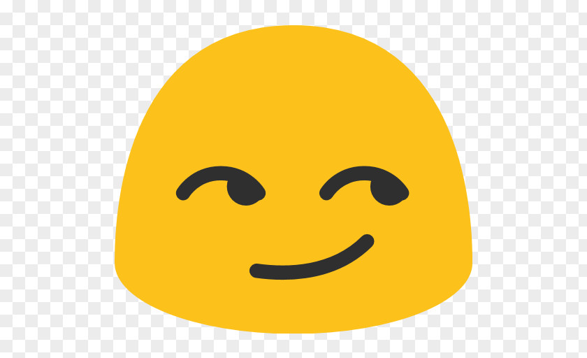 Smiley Smirk Android Emoji Emoticon PNG