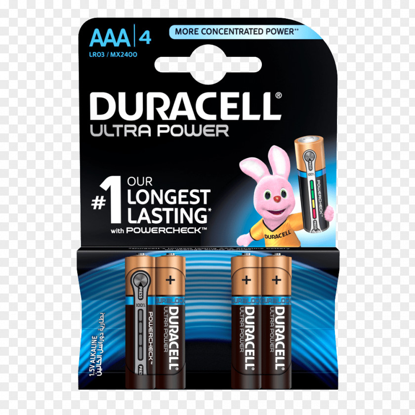 Aaa Battery AAA Duracell Alkaline Electric PNG