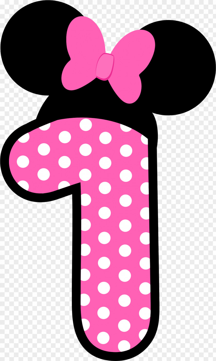 Minnie Mouse Mickey Number Birthday PNG