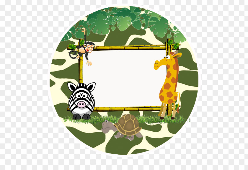 Paper Plates Cartoon Safari World Jungle Image PNG