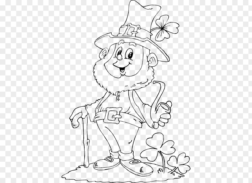 Pot Of Gold Colouring Pages Coloring Book Leprechaun Saint Patrick's Day Child PNG