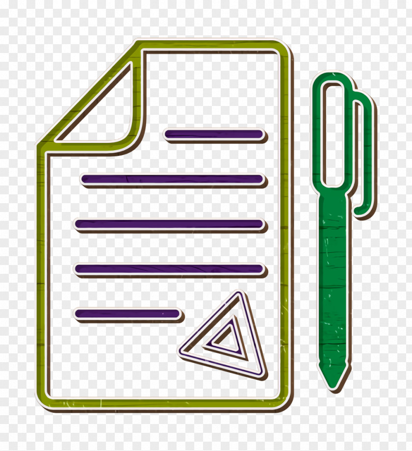 Rectangle Text Contract Icon Document Icons PNG