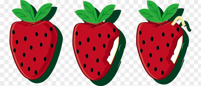 Vector Cartoon Strawberry Aedmaasikas PNG
