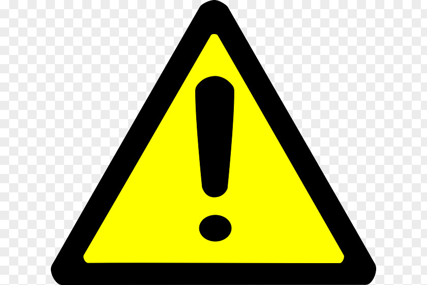 Yellow Triangle Warning Sign Safety Clip Art PNG