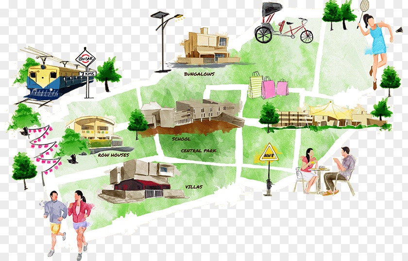 About Map Illustration Product Design Cartoon Tree PNG