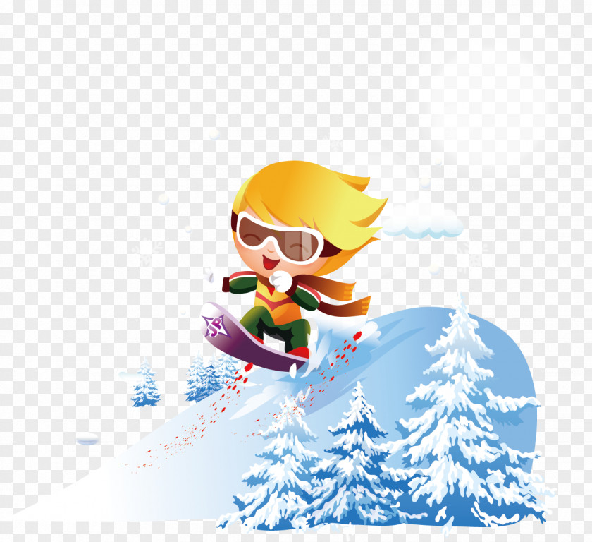 Snow Ski Winter Tourism Creatives Royalty-free Snowboarding Skiing Illustration PNG