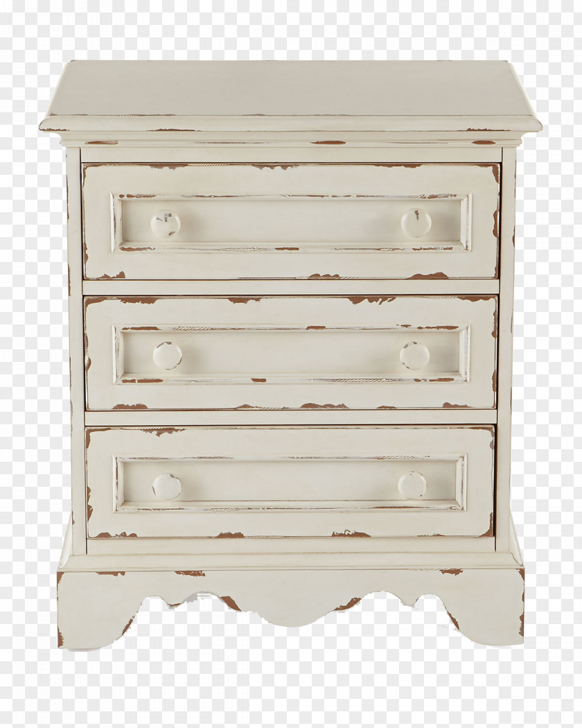 Hand-painted Bedside Table Picture Cartoon Material,Old Drawer Nightstand Furniture PNG