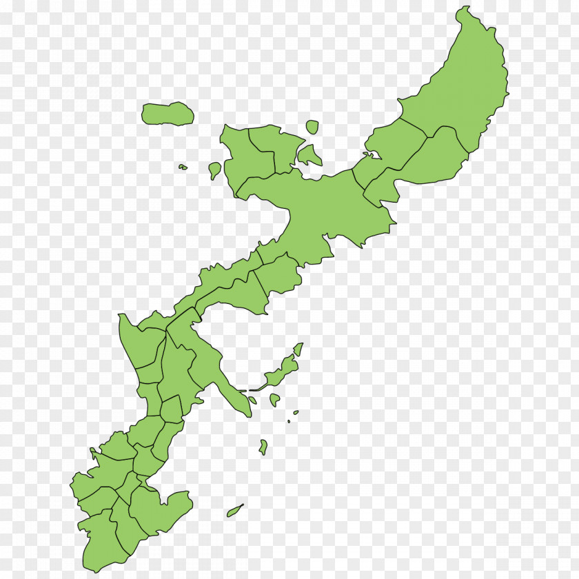 Huxing Map Okinawa Island Kerama Islands PNG