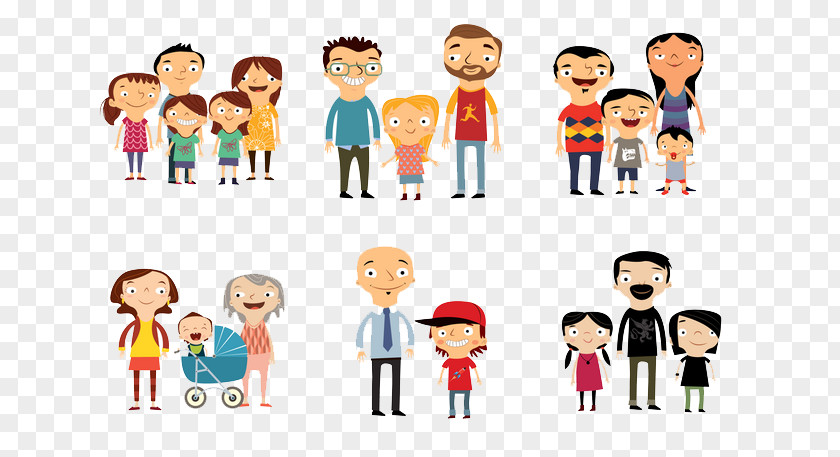 Cartoon Family Child PNG