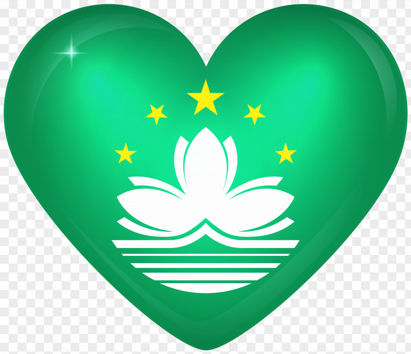 Heart Flag Of Macau National India PNG