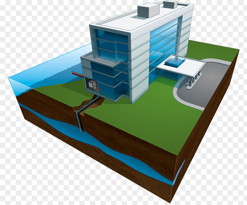 Heating System Geothermal Heat Pump Energy Renewable PNG