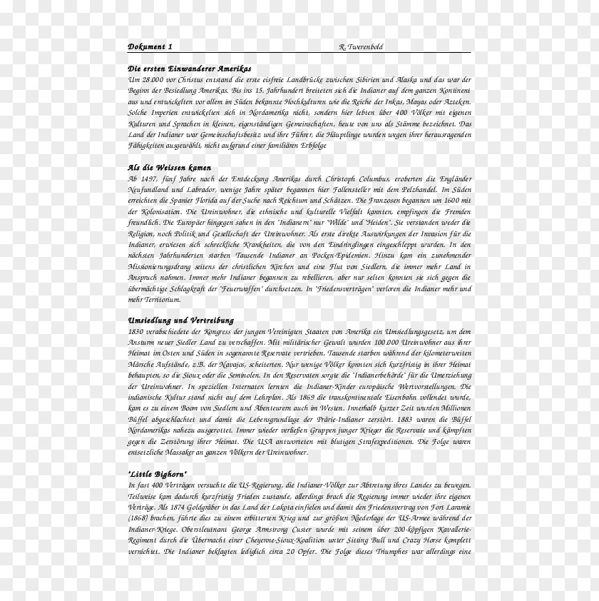 Indianer Text Book Document Download PNG