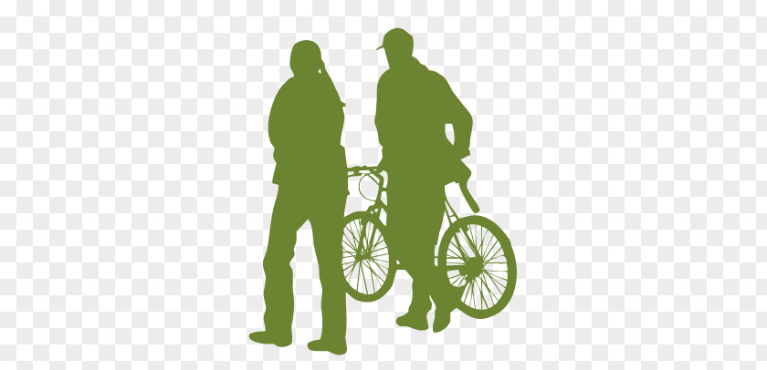 People Push Bike Bicycle Euclidean Vector Silhouette PNG