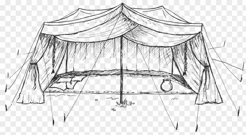 Red Tent Drawing Art Sketch PNG