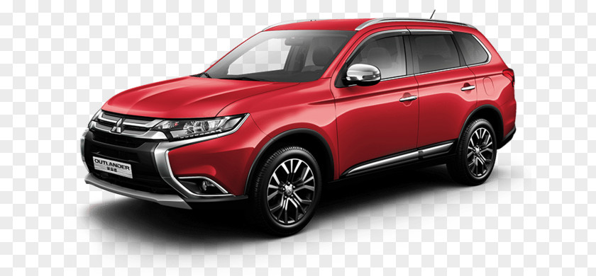 2016 Mitsubishi Outlander Red Car Motors Pajero PNG