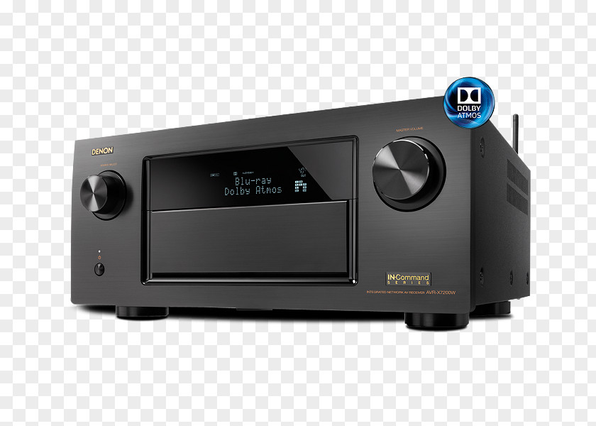 AV Receiver Denon AVR-X7200W Dolby Atmos Audio PNG