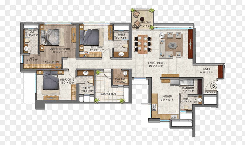 Floor Lawn Plan Auris Serenity Apartment Square Foot Real Estate PNG