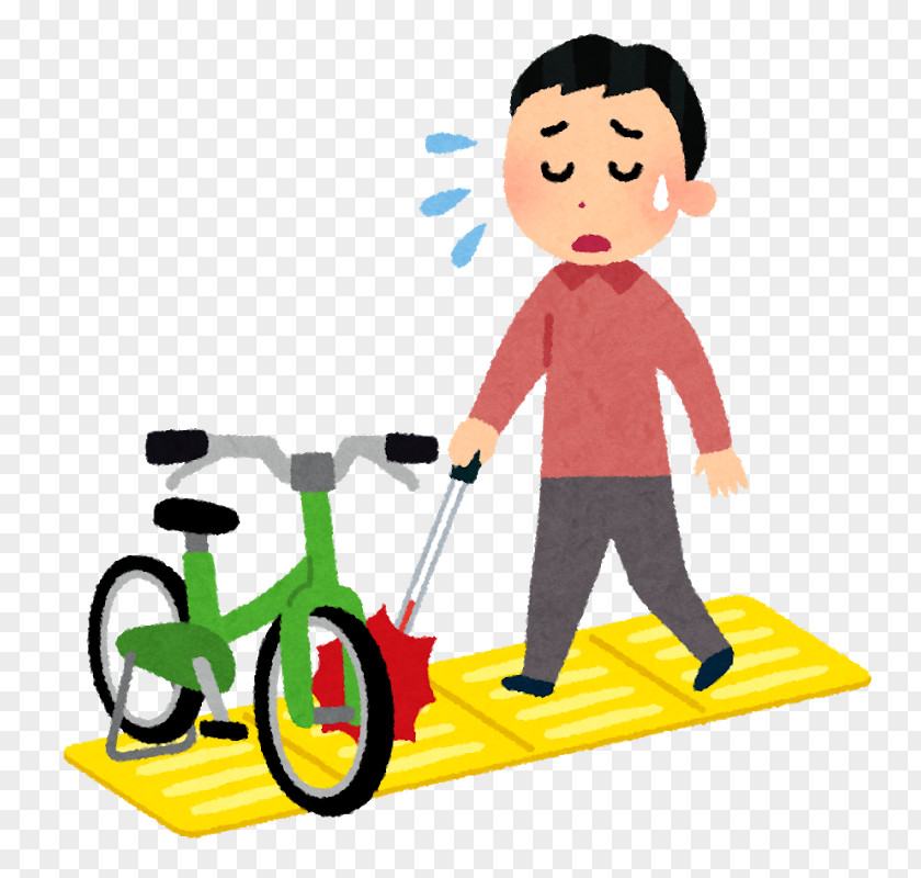 Illustration Vehicle Disability Tactile Paving Sidewalk PNG
