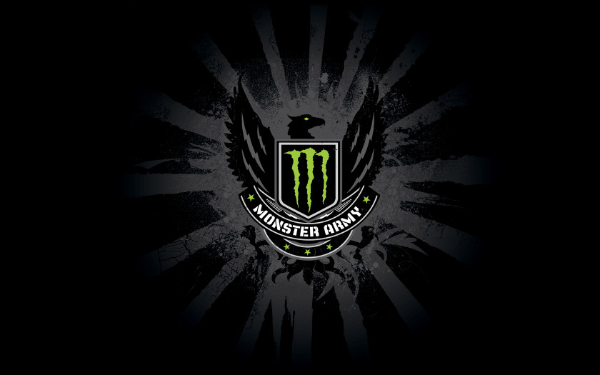Monster Energy Logo Drink SpeedArt Wallpaper PNG