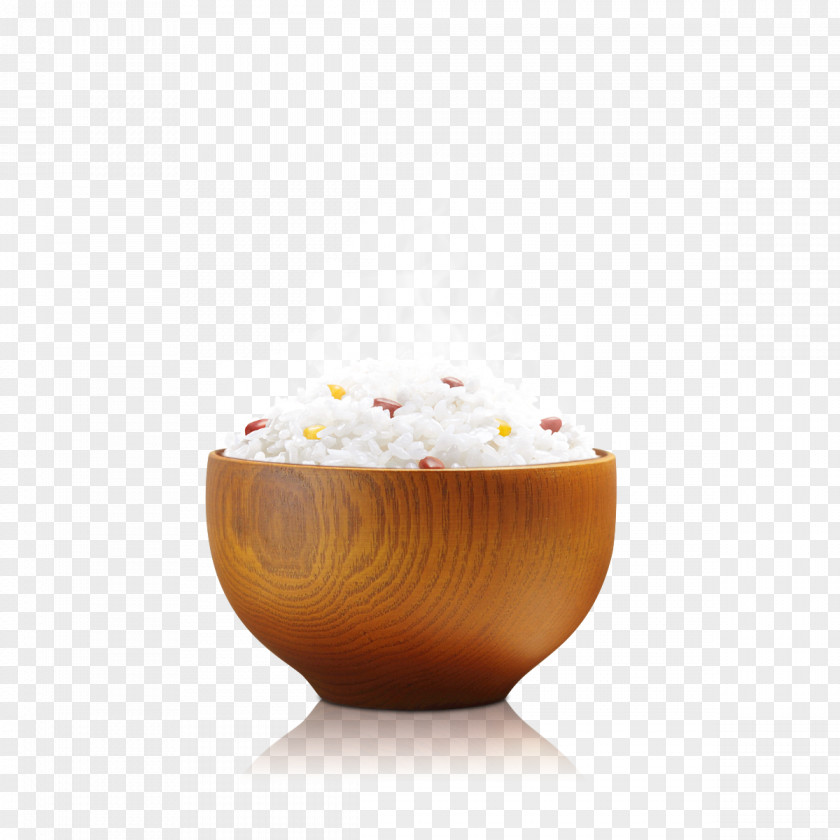 A Bowl Of Rice In The Wood Download Graphic Design PNG