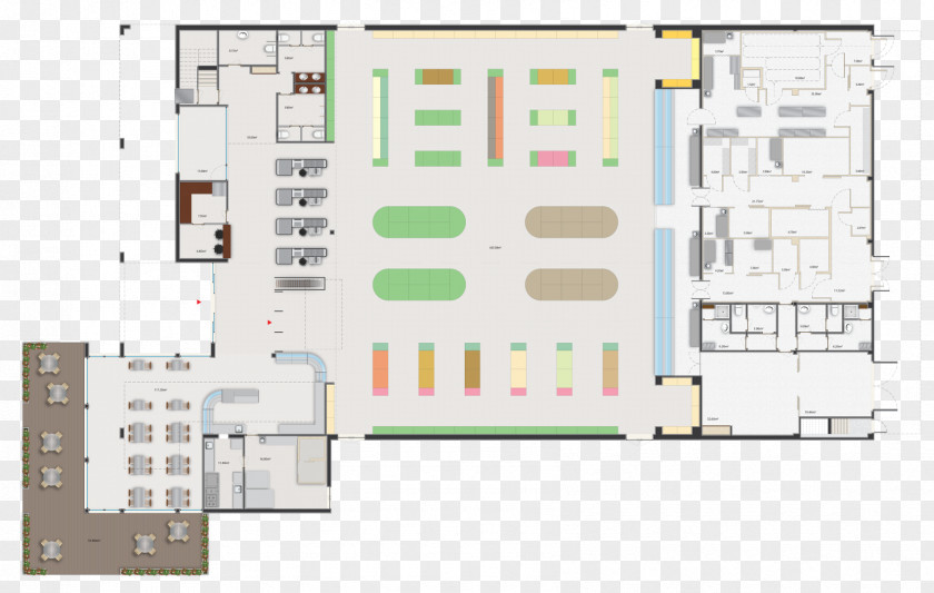 Building Plan Supermarket Project PNG