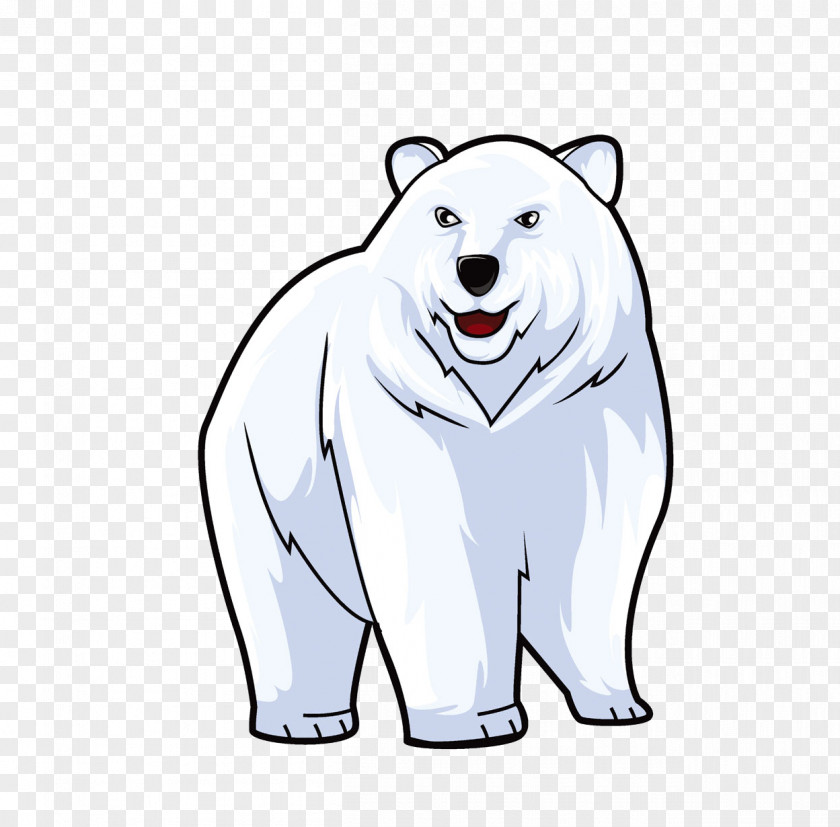 Polar Bear Cartoon PNG