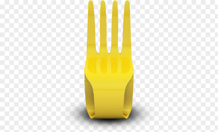 Creative Fork Yellow Chair Stool Seat Icon PNG