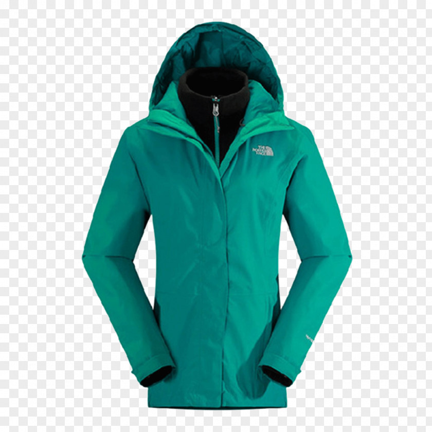 Green North Full Caulking Fleece Jacket Female Models Hoodie The Face Polar T-shirt Tmall PNG