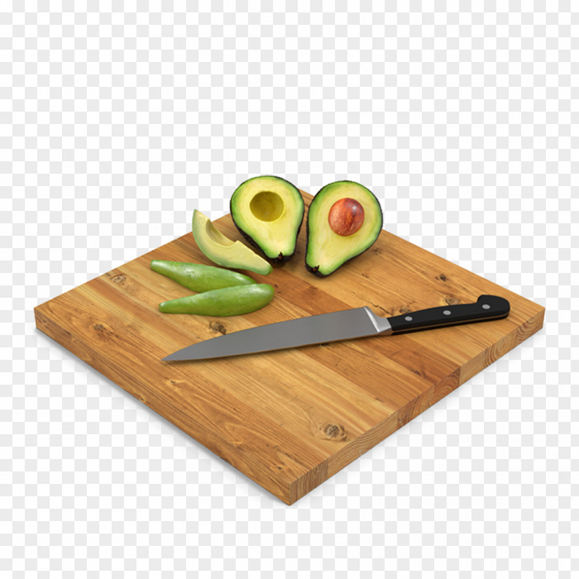 Cut Avocado Scene Food Bed PNG