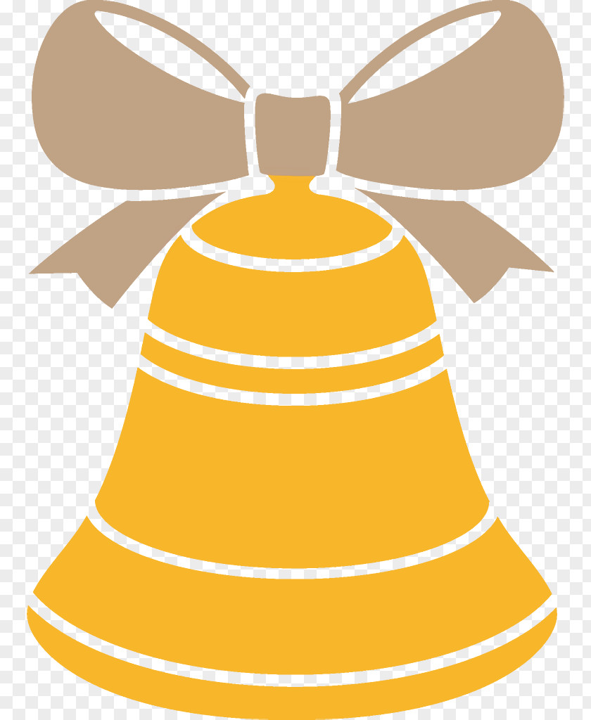 Bell Yellow Jingle Bells Christmas PNG