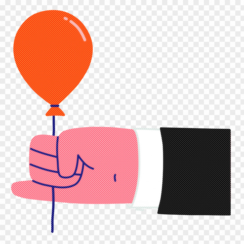 Hand Holding Balloon PNG