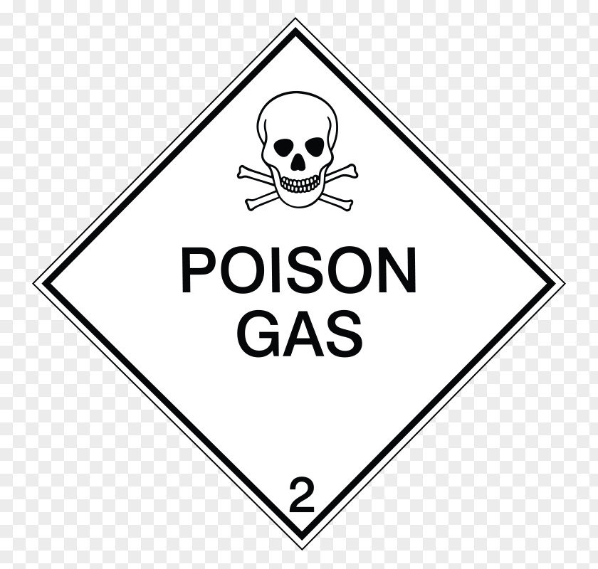 Poison Gas Dangerous Goods Hazard Symbol Flexible Intermediate Bulk Container Placard PNG