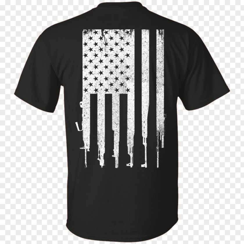 Small Guns T-shirt Hoodie Flag Of The United States PNG