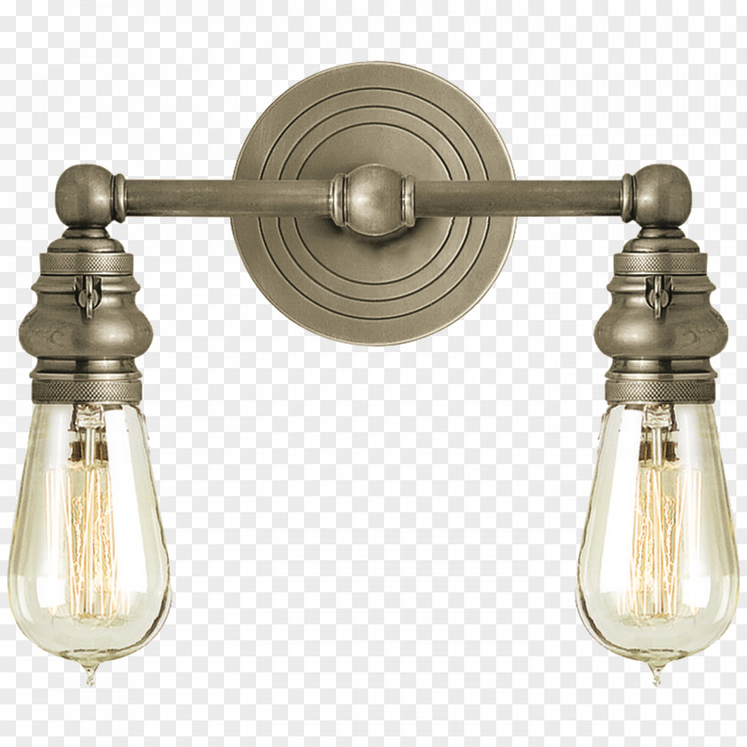 Double Twelve Posters Shading Material Light Fixture Sconce Nickel Lighting PNG