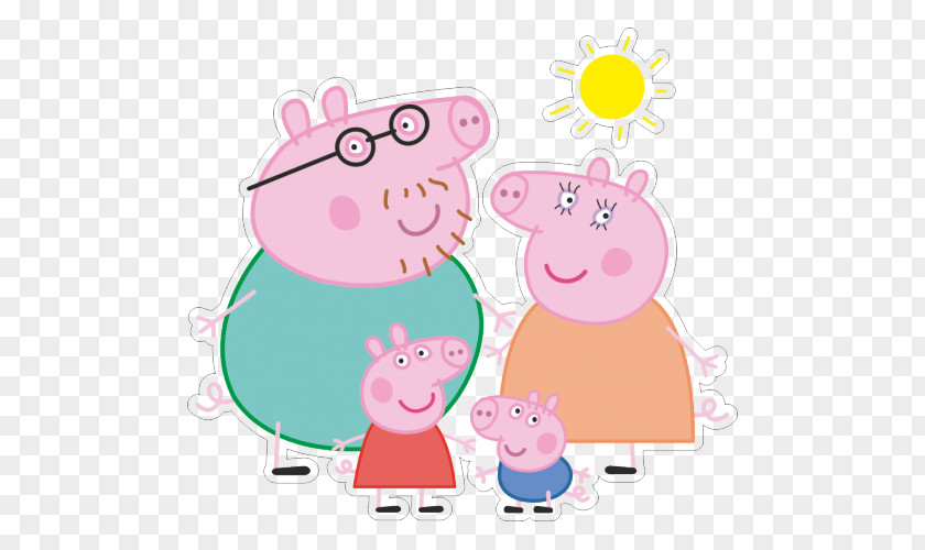 Peppa Ping Wall Decal Sticker George Pig Mural PNG