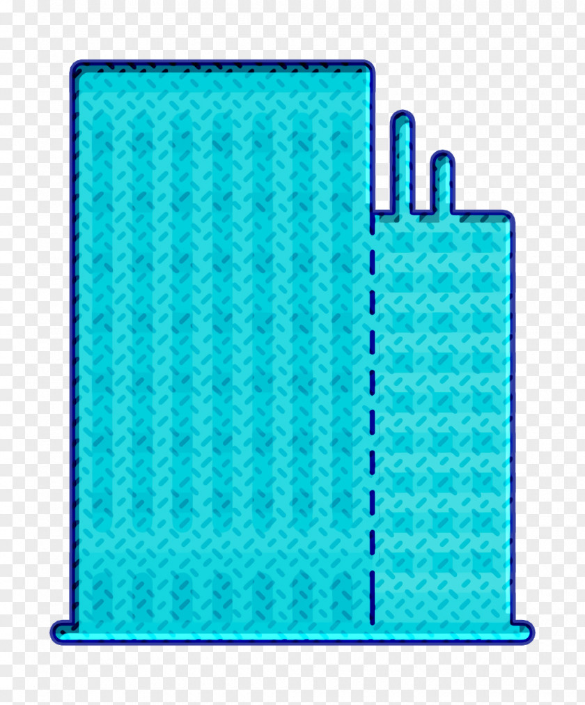 Rectangle Turquoise Management Icon City Flats PNG