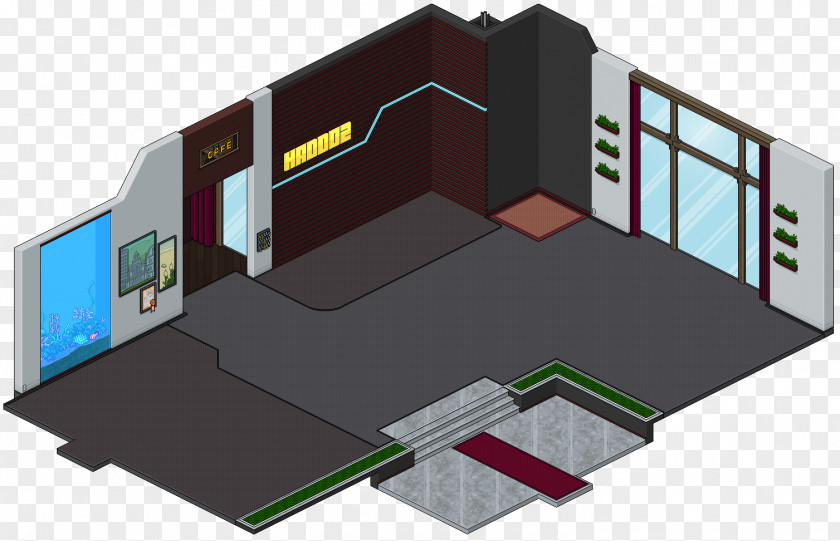 House Habbo Architecture Hall Haddoz FM PNG