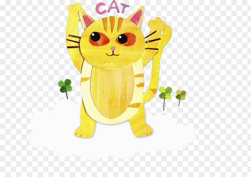 Yellow Cat Whiskers Clip Art PNG