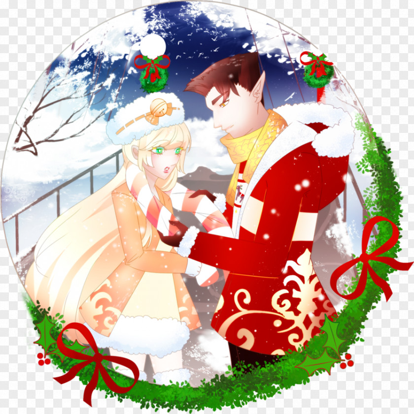 Elven Winter Cloak Christmas Ornament Santa Claus (M) Illustration Graphics PNG